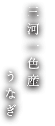 三河一色産うなぎ